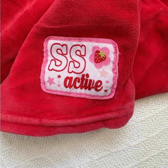Vintage Strawberry Shortcake Velour Tracksuit Set SS Active Toddler 3T - Picture 3 of 14